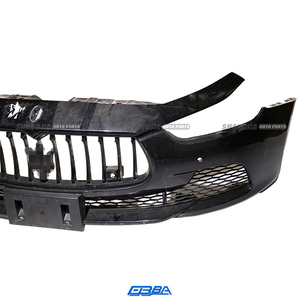 Repuesto para Maserati Ghibli 2014-2017 Parachoques Delantero Negro de Plástico OE 673001801 - Product Image 4