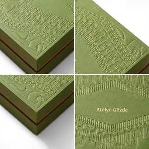 शादी की पार्टी पुनर्नवीनीकरण सामग्री के लिए चुंबकीय बंद के साथ अनुकूलित भ्रूण मैट पेपरबोर्ड गहने और आभूषण पैकेजिंग बॉक्स - Product Image 2