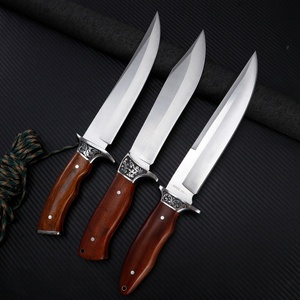 Hochwertiges 3Cr13 Edelstahl-Klingen-Fulltang-Jagdmesser mit Holzgriff – Langlebiges Survival- und Outdoor-Camping-Werkzeug - Product Image 5