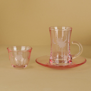 Juego <span class=keywords><strong>de</strong></span> Vasos <span class=keywords><strong>de</strong></span> Vidrio <span class=keywords><strong>de</strong></span> Borosilicato con Logotipo Personalizado, Vasos Resistentes al Calor con Asa para el Hogar, Hotel, Restaurante, Venta al por Mayor - Product Image 3