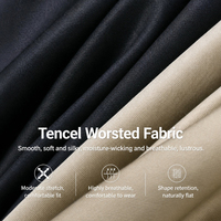 Pantalones Casuales de Hombre de Primera Calidad, 100% Algodón, Corte Slim Fit, Pantalones de Vestir Transpirables de Alta Calidad para Hombre, Ropa Formal de Oficina