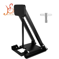 HUASHENG GB01 Foldable Adjustable Steel Bass Drum Practice Pedal Portable Beginner-Friendly Self-Study Training Tool