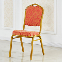 Chaise de banquet empilable en métal pour l'intérieur et l'extérieur, idéale pour les hôtels, restaurants et événements (vente en gros)
