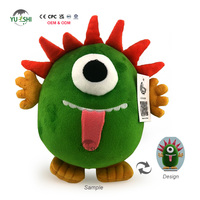 Jouets en peluche personnalisés OEM ODM avec logo, monstres multi-yeux en coton, poupées mascottes, animaux en peluche pour cadeau d'enfant