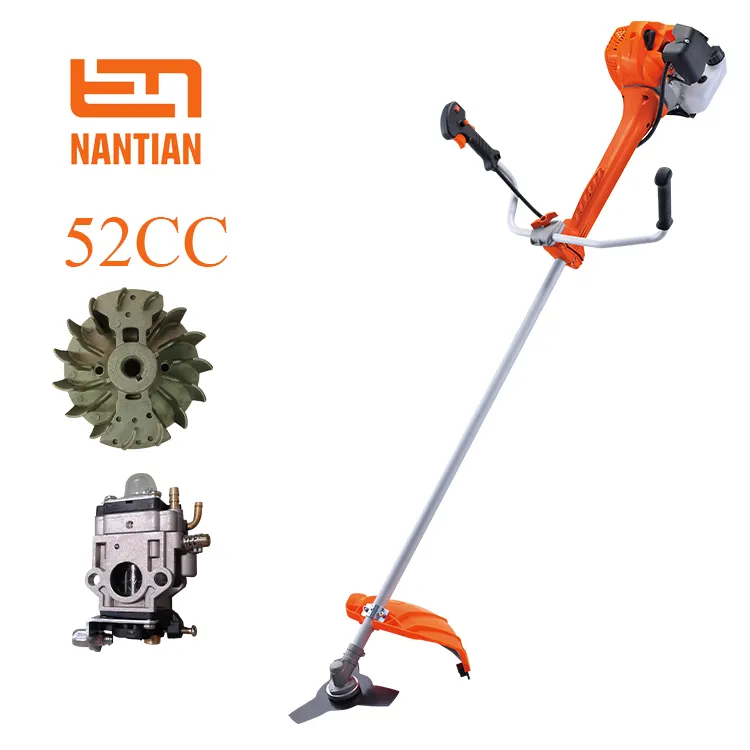 Nantian-cortadora de gasolina de 52cc, 1650w, herramientas de jardín, cortadora de cepillo lateral