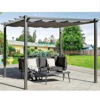 Système de toit rétractable électrique imperméable de luxe en PVC, pergola coulissante, auvent pour balcon, jardin extérieur