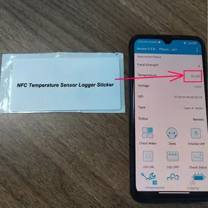 Плазменные пакеты для больниц с отслеживанием холодовой цепи RFID NFC Label Temperature dogger NFC