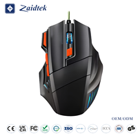 Ratón para Juegos con Cable USB, Retroiluminación RGB, 7 Botones, 3600 DPI, Sensor Óptico, para PC, Portátil, Oficina y Deportes Electrónicos