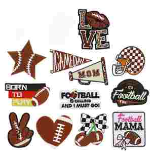 Patch thermocollant brodé par machine pour casques, uniformes d'équipe, sifflets de rugby et décoration de vêtements - Product Image 5