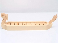 Plateau à sushi personnalisé avec logo de dragon japonais, plateau à sushi Dvestn, bateau à sushi