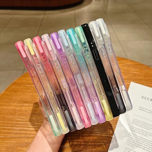 Custodia per telefono con cornice in TPU sfumato, <span class=keywords><strong>trasparente</strong></span>, antiurto in TPU e PC per <span class=keywords><strong>iPhone</strong></span> 17 16 15 14 13 12 11 - Product Image 5
