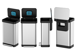 حاوية قمامة مخصصة 50 لتر من الفولاذ المقاوم للصدأ في الأماكن المغلقة - Product Image 4