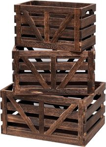 Tùy Chỉnh Giá Rẻ Handmade Mộc Mạc Thùng Gỗ Bán Buôn Trang Trí Bằng Gỗ Lưu Trữ Trái Cây Thùng Để Bán Rau Thùng Gỗ Hộp - Product Image 6