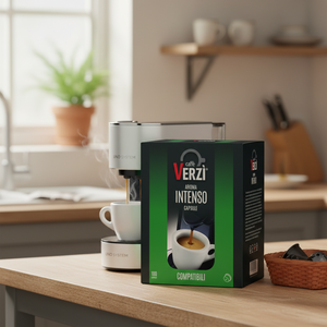 100 Capsule di Caffè Compatibili VERZI MISCELA INTENSO per Sistema UNO 0,14g/Capsula - Product Image 3