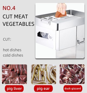 מכונת חיתוך בשר אוטומטית מקצועית, מכונת חיתוך עור חזיר פרוסה ארוכה מכונת קילוף עור חזיר מכונת חיתוך בשר לקילוף בקר - Product Image 5