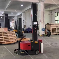 Machine d'emballage automatique de film étirable robotisée pour palettes avec télécommande