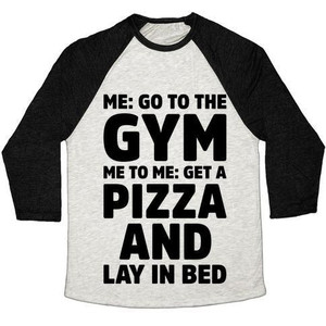 Camiseta de béisbol unisex Me to Me Go the Gym Tri-Blend - Product Image 4