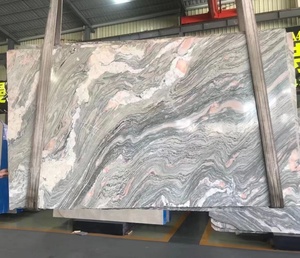 Tấm Đá Cẩm Thạch Nhân Tạo BOTON Màu Xám Hiện Đại Được Đánh Bóng Bằng Đá Đỏ Cho Mặt Bàn Bếp Gạch Ốp Tường Mặt Bàn - Product Image 2