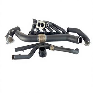 Collecteur turbo à double scroll MATCHWAY en céramique cuite, 3 mm d'épaisseur, SS304 T4, pour <span class=keywords><strong>BMW</strong></span> Gen1 B58 avec tuyau de descente et tuyau de suralimentation - Product Image 1