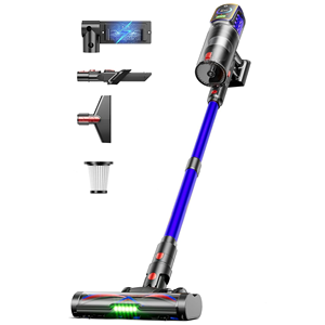 Aspiradora Inalámbrica para Pisos de Madera y Alfombras, Elimina Pelo de Mascotas, Silenciosa, con Pantalla LED, 260W, <span class=keywords><strong>27KPA</strong></span> - Product Image 1