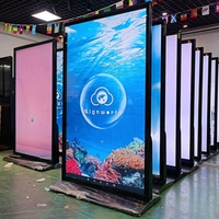 Pantalla LCD para Interiores/Exteriores 4K Android, Tablero de Menú Digital, Publicidad, Exhibición, Soporte de Exhibición, Señalización y Pantallas Totem IP66 55, TV Táctil