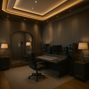 Revêtement acoustique moderne effet bois CNRC Panneaux acoustiques à lattes en PU Conception cannelée <span class=keywords><strong>pour</strong></span> studio Insonorisation Hôtel Akupanel - Product Image 2