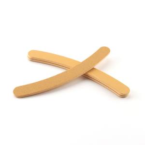 Lima de uñas de plástico curvo Banana 80/100/120/150/180/240 Grano Papel de lija resistente al agua Kit de manicura profesional de larga duración - Product Image 3