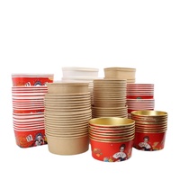Papier jetable personnalisé à prix compétitif passe au micro-ondes Tiffin Déjeuner Bento Traiteur Pique-nique en plein air Boîte d'emballage Bols