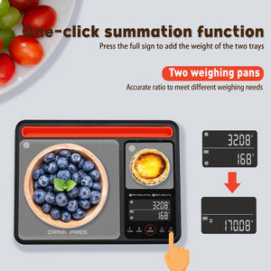 เครื่องชั่งครัวดิจิตอลแบบมีไฟพื้นหลัง LCD ขนาด 10 กก. สำหรับชั่งอาหาร - เครื่องชั่งอาหารอิเล็กทรอนิกส์ทรงสี่เหลี่ยมพร้อมการวัดที่แม่นยำ - Product Image 4