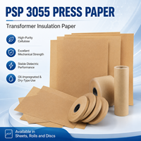 Papier pressé PSP 3005 pour isolation de transformateur en cellulose de classe A 105°C, épaisseur 0,2-1,5 mm, pour fourniture OEM en usine
