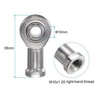 Stainless Steel High Precision Chrome Plated M16 Thread Right Left Hand Rod End Ball Joint Bearing