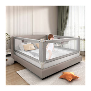 Pare-chocs Lit Pliant Rail Reine <span class=keywords><strong>Bebe</strong></span> Cadre Rails Garde Protection Clôture Respirant Babyproof Lit Garde-Corps Sécurité Premier Lit Rail - Product Image 4