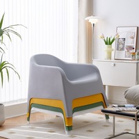 Canapé moderne en plastique confortable, fauteuil de salon, canapé paresseux