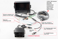 Étanche 12-32V Volt sauvegarde 6pin teyes chauffage système de caméra de recul pour Cargo Van isuzu dmax