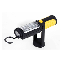 Lampe de travail portable à LED haute luminosité, fonctionnant sur piles, 28 LED, indice de protection IP44, base magnétique, crochet de suspension, lampe d'inspection pour garage