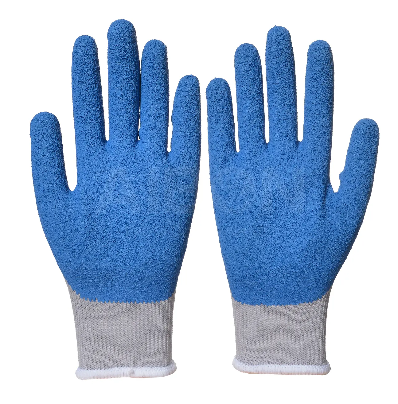 breathable colourful superior grip gardening knitted oil-proof making machines cowhide latex lumberjack goatskin work gloves