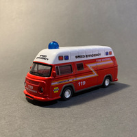 1:40, modelo personalizado fundido a presión, camión de bomberos de aleación, coche de policía y ambulancia, sonido extraíble y efecto de luz, coche de juguete de Metal para niños