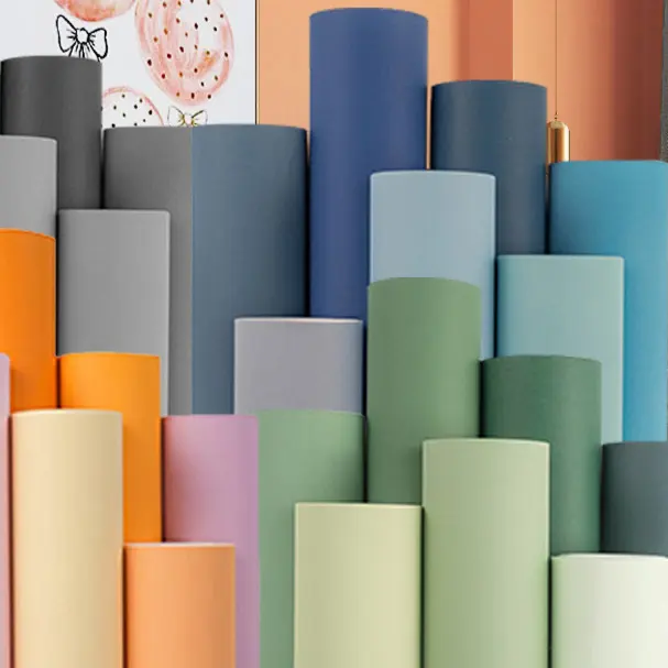 Customized Pink Grey Blue Color Multicolor Non Woven Wallpaper Roll