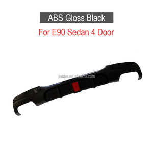 ABS paraurti posteriore Lip diffusore Spoiler con lampada per <span class=keywords><strong>BMW</strong></span> serie 3 E90 M <span class=keywords><strong>Sport</strong></span> Sedan 4 porte 2005-2012 Carbon Look nero lucido - Product Image 6