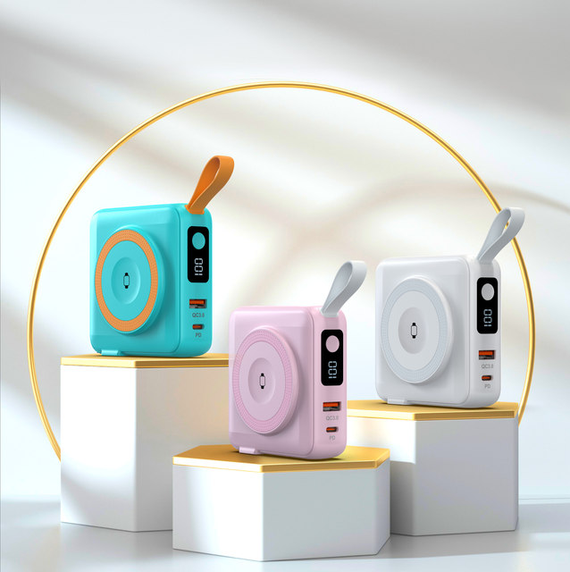 2026 Trending Products New Arrivals Portable Magnetic Wireless Li-Polymer Power Bank 10000mAh AC Fast Charge Ultra Slim Mobile
