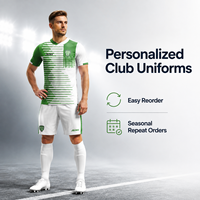 Tenues de football personnalisées, réapprovisionnement facile, faible MOQ, noms et numéros de joueurs personnalisés, uniformes de clubs, fournisseurs pour académies