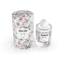 Boîte d'emballage cylindrique personnalisée, boîte de parfum de luxe, boîte de parfum rigide en carton noir et or, emballage cadeau pour parfum