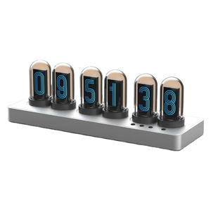 Mini LED Night Light Color <b>Digital</b> Display APP Control Multifunction Electronic Desktop Nixie <b>Clock</b> Warm White Touch - Product Image 1
