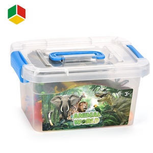 Juego de 45 Juguetes de Dinosaurios de Fábrica QS, Modelo de Animal, Figura de PVC, Simulación de Huevo de Dinosaurio, Rex, <span class=keywords><strong>Saichania</strong></span>, Pterosaurio, Juguetes Sólidos y Resistentes - Product Image 2