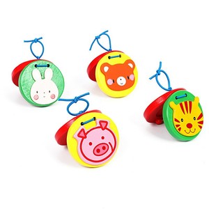 Wholesale Orff Percussion <b>Instrument</b> Colorful Wooden Animals Castanet <b>Musical</b> <b>Instrument</b> Kids Castanets for Music Enlightenment - Product Image 4