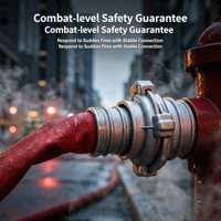 Raccord de tuyau d'incendie en aluminium forgé de type KD51, connecteur rapide pour la lutte contre l'incendie, adaptateur de tuyau d'eau pour système d'hydrant d'incendie