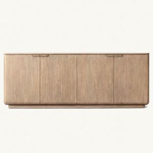 Meuble TV rétro personnalisable pour salon, buffet en bois massif pour salle à manger, idéal pour villa et hôtel, destiné à l'exportation et au commerce international. - Product Image 1