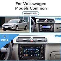 Autoradio Android 8 pouces pour les modèles Volkswagen Lecteur DVD commun Voiture GPS Navigation Carplay Unité