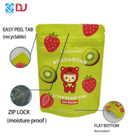 Bolsa Doypack Personalizada de Grado Alimenticio con Cierre Zip y Sellado Hermético para Caramelos de Gelatina y Gotas Ácidas, Bajo MOQ