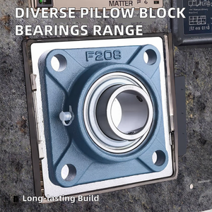 Kit de roulements à billes avec insert graisseur incluant Ucf207 F213 Fc217 Ucfl 214, roulement à palier Ucp 206-20 Ucp206 Ucp 206 Upc208-24 - Product Image 2